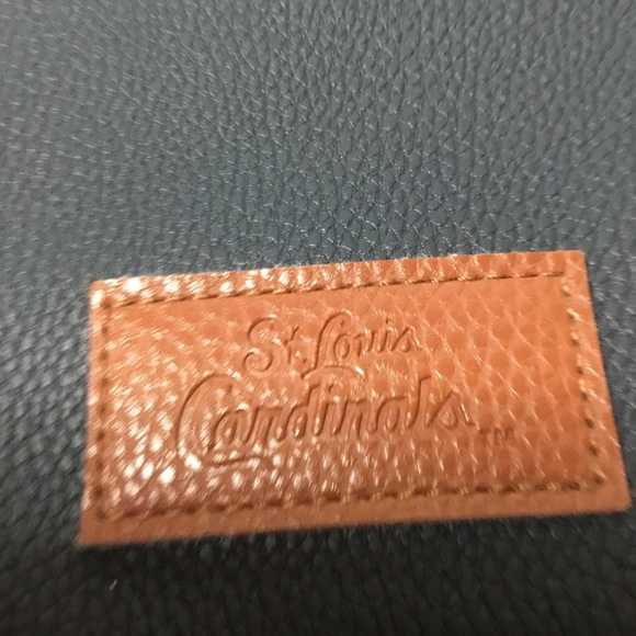 St. Louis Cardinals Baseball Navy Blue Red Gold Chain Crossbody Purse Bag NWOT - Picture 3 of 9